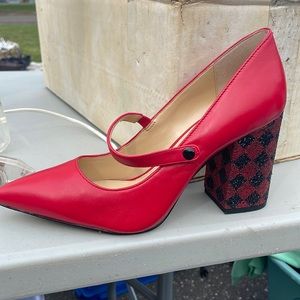 Katy Perry The June-Nappa/Diamond Metallic Mary Jane in Red size 10 Women’s NWT
